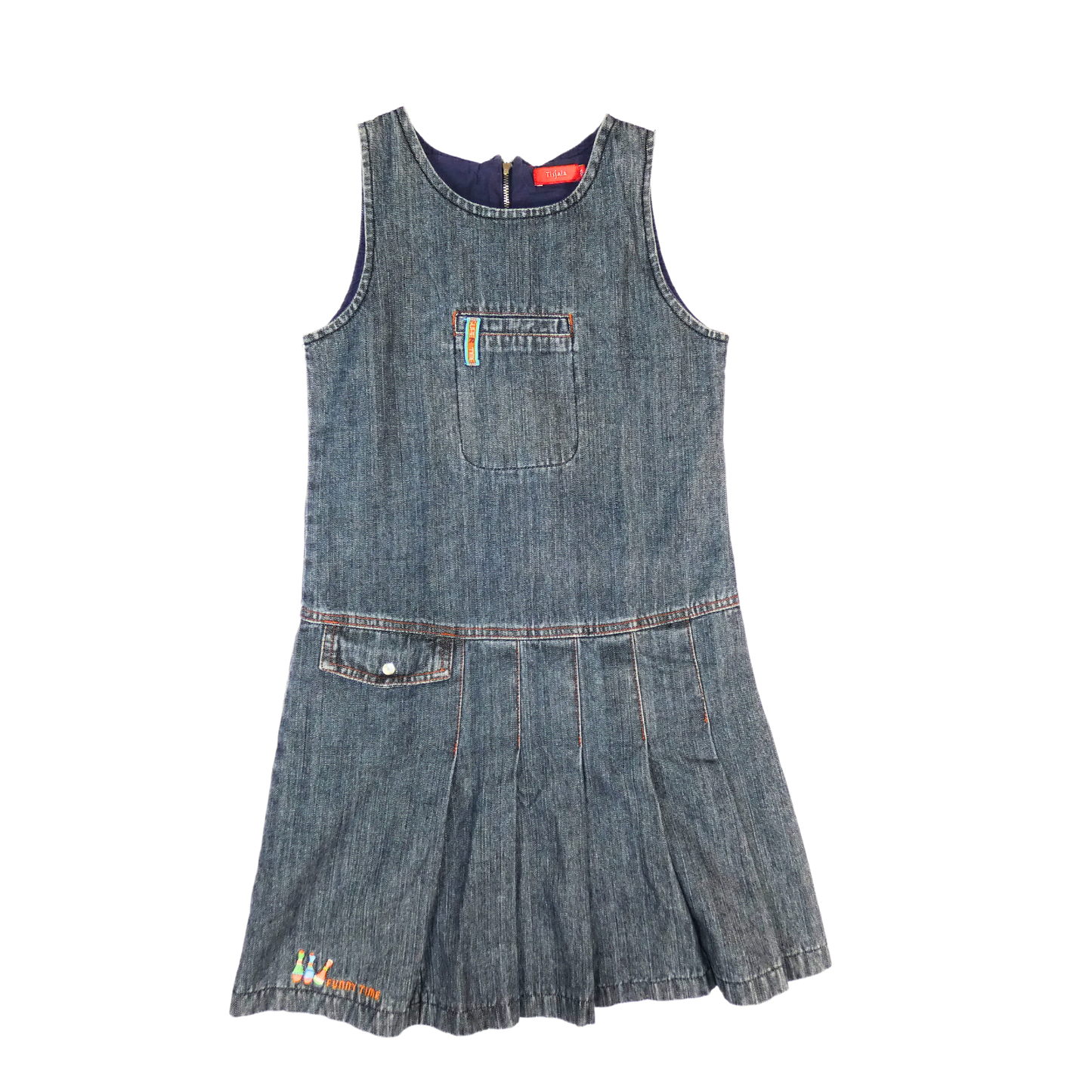 Robe jeans sans manches